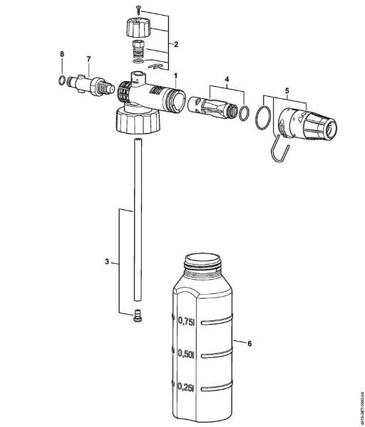 Foam nozzle    06/2019 Electric pressure washers (RE) RE 163 Stihl