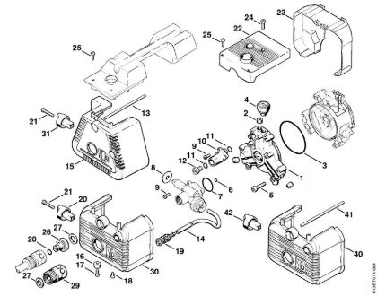 Pump cover Electric pressure washers (RE) RE 220 K Stihl