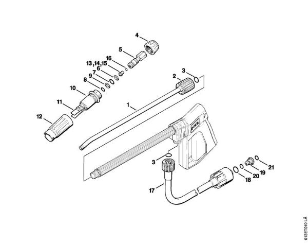 Spray lance/wand Electric pressure washers (RE) RE 220 K Stihl