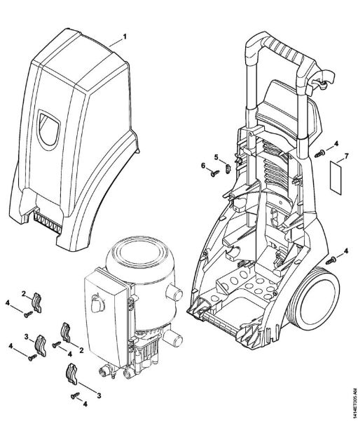 Machine cover Electric pressure washers (RE) RE 230 Stihl