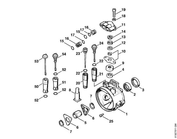Pump housing Electric pressure washers (RE) RE 240 K Stihl