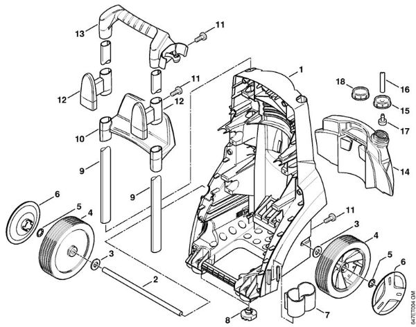 Chassis Electric pressure washers (RE) RE 271 PLUS Stihl