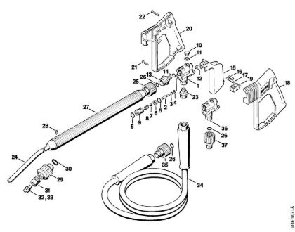 Spray gun, Spray lance/wand Electric pressure washers (RE) RE 300 K Stihl