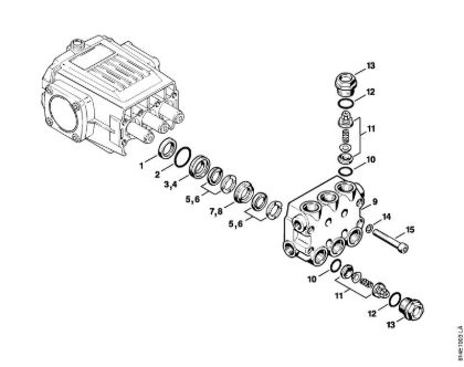 Valve block Electric pressure washers (RE) RE 300 K Stihl