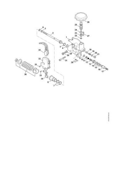 Picture of Regulation valve block, Control piston RE 362