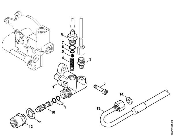 Regulation valve block, Non-return valve Electric pressure washers (RE) RE 362 Stihl