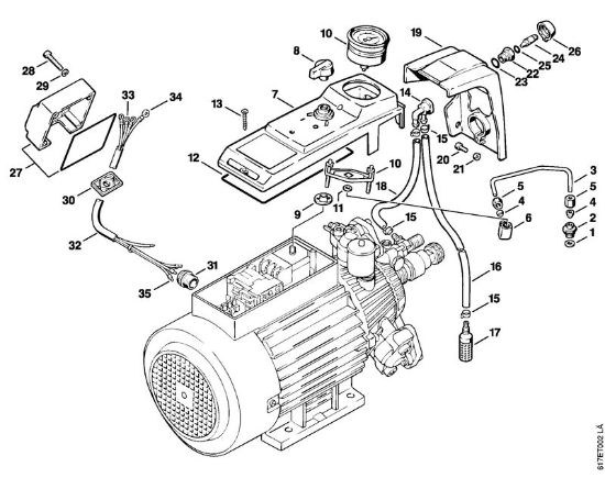 Pressure gauge, Chemical intake RE 400 K, 401 K Electric pressure washers (RE) RE 400 K Stihl