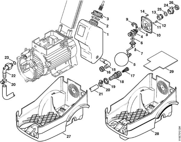 Water tank Electric pressure washers (RE) RE 440 K Stihl