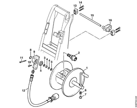 Hose reel Electric pressure washers (RE) RE 460 K Stihl