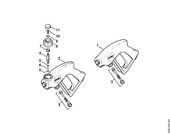 Spray gun Electric pressure washers (RE) RE 500 W Stihl