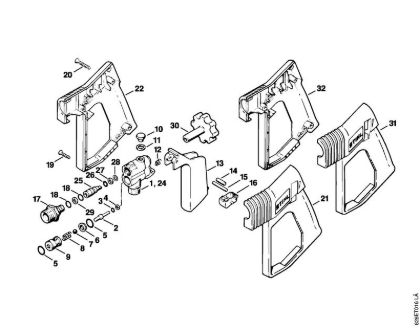 Spray gun Electric pressure washers (RE) RE 500 W Stihl