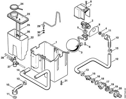 Water tank Electric pressure washers (RE) RE 500 W Stihl