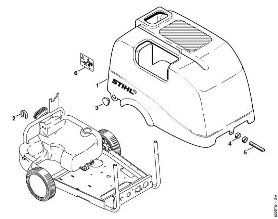 Machine cover Electric pressure washers (RE) RE 520 W Stihl