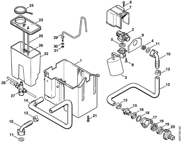 Water tank Electric pressure washers (RE) RE 520 W Stihl