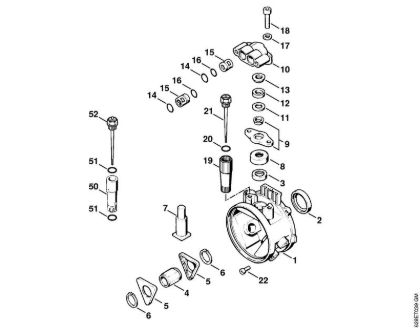 Pump housing Electric pressure washers (RE) RE 530 W Stihl