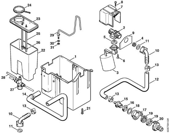 Water tank Electric pressure washers (RE) RE 550 W Stihl