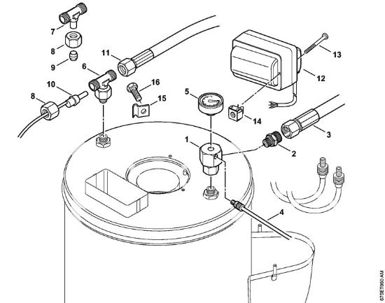 Heat exchanger, ignition transformer Electric pressure washers (RE) RE 551 PLUS Stihl