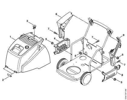 Machine cover, Cover Electric pressure washers (RE) RE 581 Stihl