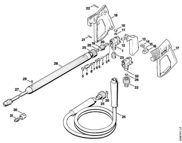 Spray gun, Spray lance/wand Electric pressure washers (RE) RE 630 W Stihl