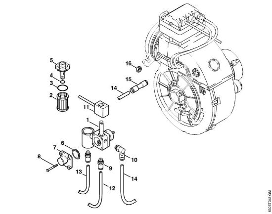 Fuel pump Electric pressure washers (RE) RE 640 W Stihl