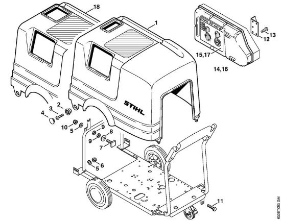 Machine cover Electric pressure washers (RE) RE 640 W Stihl