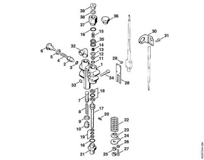 Regulation valve block    X 22 947 954 (36.95) Electric pressure washers (RE) RE 640 W Stihl