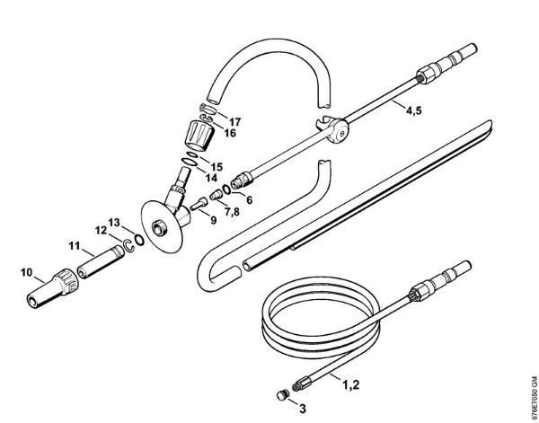 Pipe cleaning kit, Wet sand jet-stream kit Electric pressure washers (RE) RE 661 PLUS Stihl