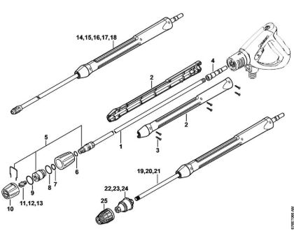 Spray lance/wand, Rotary nozzle Electric pressure washers (RE) RE 661 PLUS Stihl