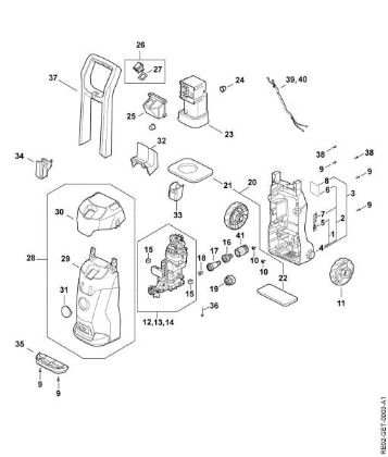 Picture of Chassis, Air baffle, Shroud, Switch housing RE 80.0