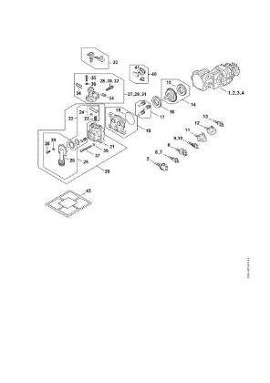 Picture of Electric motor, Connecting cable, Valve block, Pump RE 80.0
