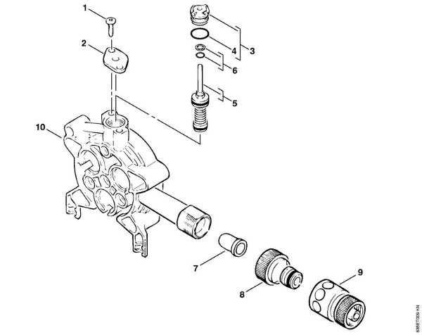 Pump housing Electric pressure washers (RE) RE 820 KM Stihl