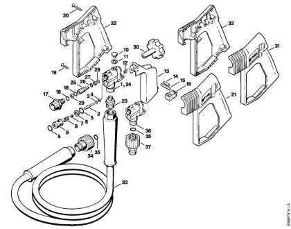 Spray gun Electric pressure washers (RE) RE 830 W Stihl