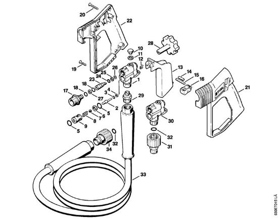 Spray gun Electric pressure washers (RE) RE 840 W Stihl