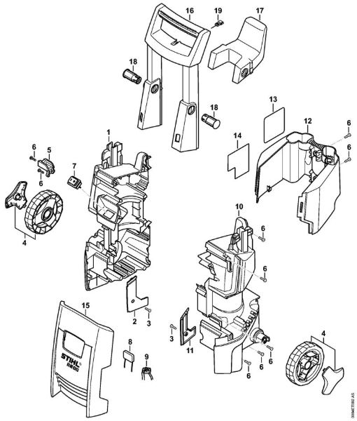 Chassis Electric pressure washers (RE) RE 88 Stihl