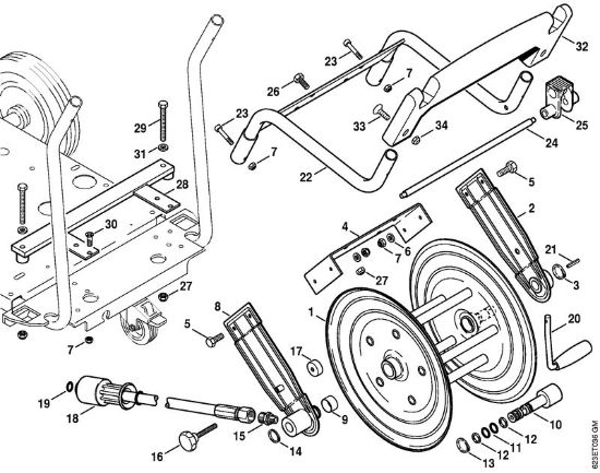 Hose reel Electric pressure washers (RE) RE 880 W Stihl