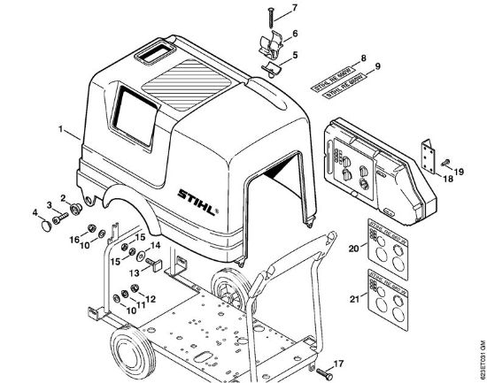 Machine cover Electric pressure washers (RE) RE 880 W Stihl