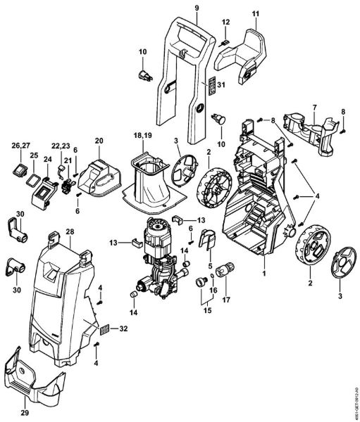 Chassis Electric pressure washers (RE) RE 90 - 4951 Stihl
