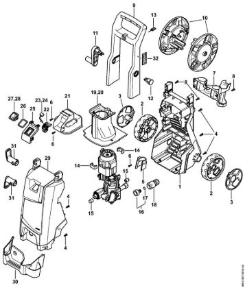 Chassis Electric pressure washers (RE) RE 95 Stihl