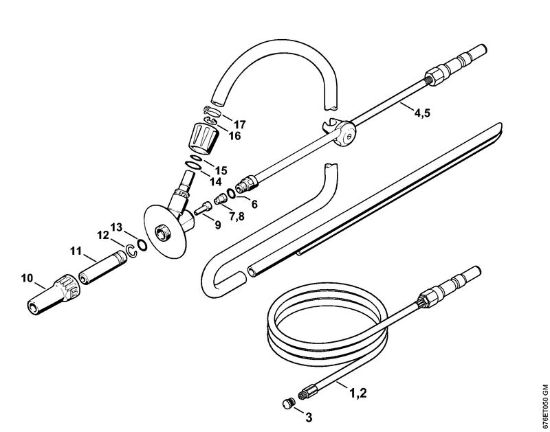 Pipe cleaning kit, Wet sand jet-stream kit Electric pressure washers (RE) RE 961 PLUS Stihl