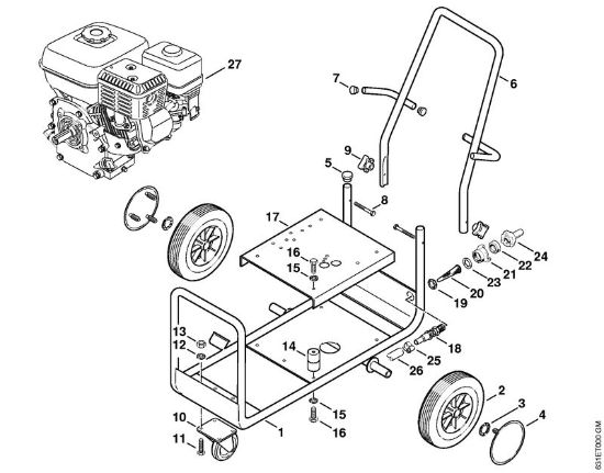 Chassis Gasoline powered pressure washers (RB) RB 301 Stihl
