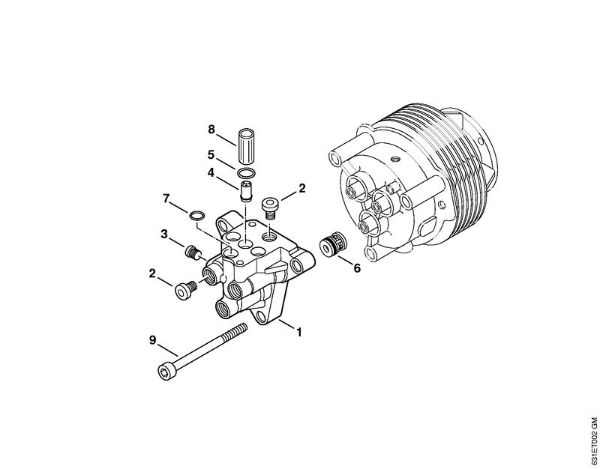 Valve block Gasoline powered pressure washers (RB) RB 301 Stihl