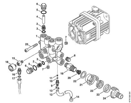Valve block Gasoline powered pressure washers (RB) RB 302 Stihl