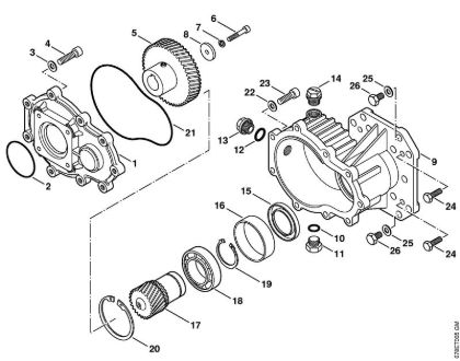 Gear head Gasoline powered pressure washers (RB) RB 402 Stihl