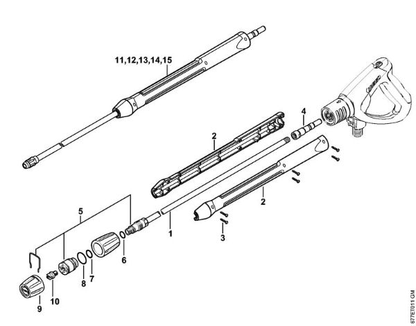 Spray lance/wand Gasoline powered pressure washers (RB) RB 402 Stihl
