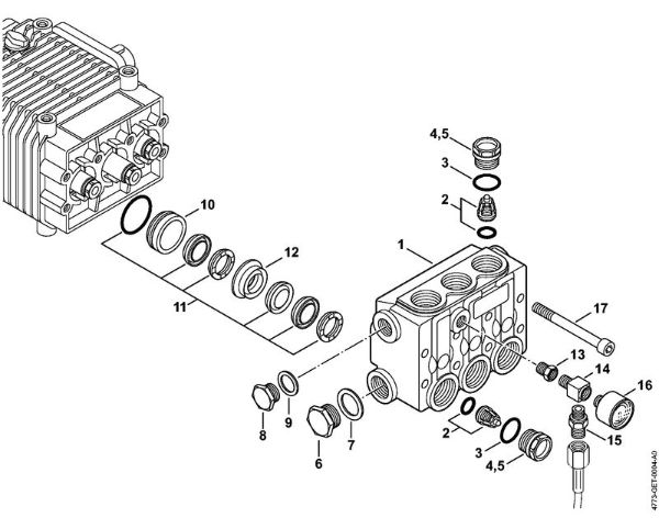Valve block Gasoline powered pressure washers (RB) RB 402 Stihl