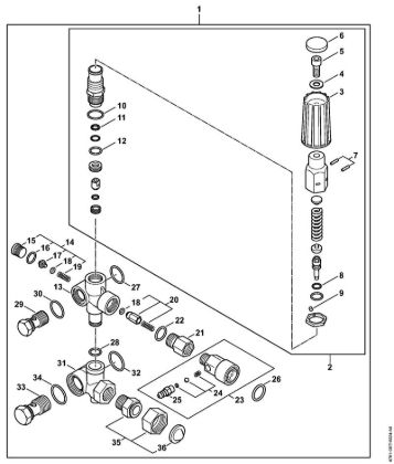 Unloader Gasoline powered pressure washers (RB) RB 600 Stihl