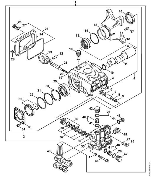 Pump Gasoline powered pressure washers (RB) RB 800 Stihl