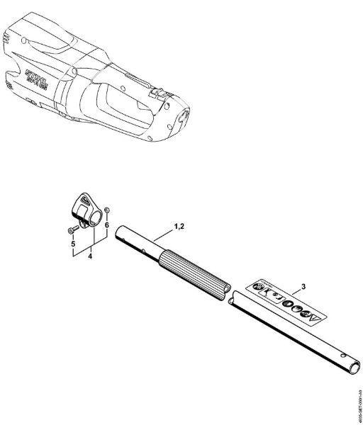 Drive tube assembly Special-purpose cordless units (SPA) SPA 65 Stihl