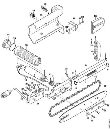 Cutting depth limiter Special-purpose units (PC, SP, MC) MC 200 Stihl
