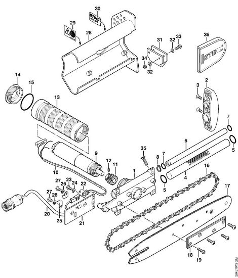 Cutting depth limiter Special-purpose units (PC, SP, MC) MC 200 Stihl